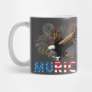 4th of July Eagle Freedom Murica Merica USA Independence Day Mug